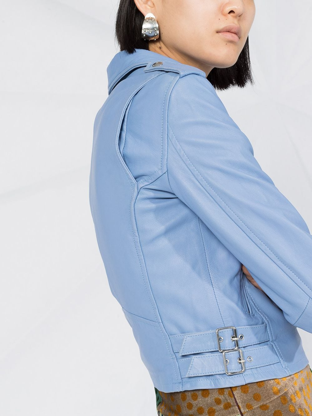 Colorful Pu Leather Jacket For Women