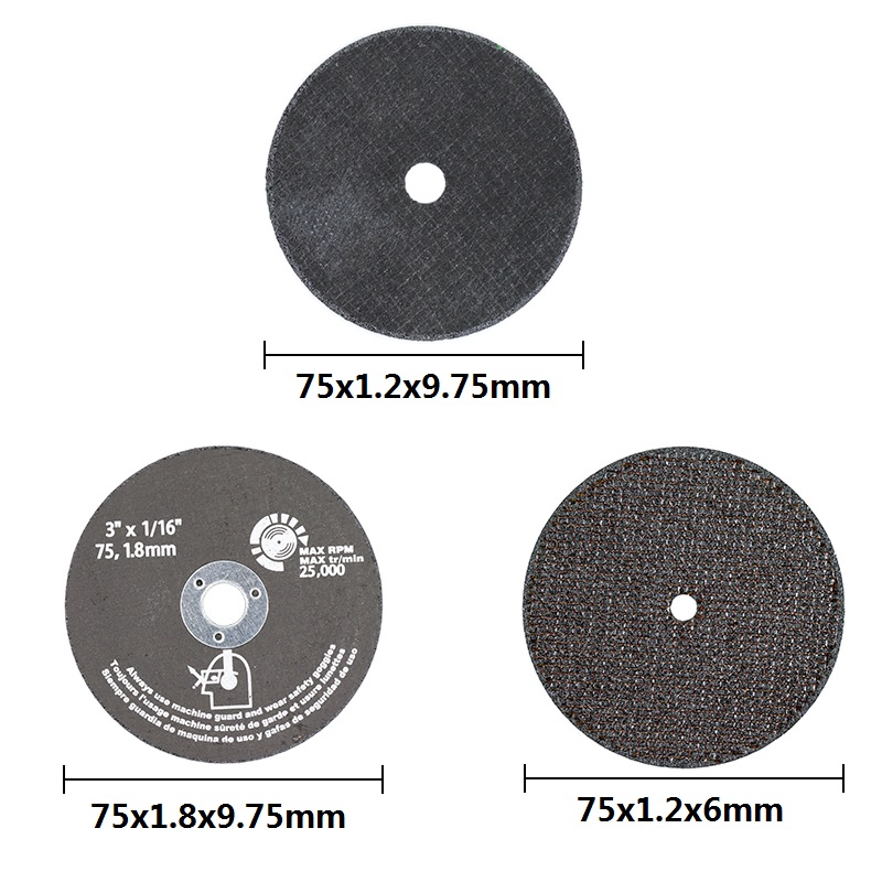 XCAN 1pc Diameter 75mm Fiber Cutting Disc For Angle Grinder Disc Cutting Stone Tile Metel Circular Saw Blade