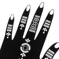 1 Pairs Henna Tattoo Stencil Temporary Hand Tattoo Body Art Sticker Template Indian Wedding Painting Henna Kit Tool Random Style