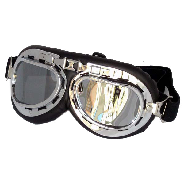 BJMOTO Universal Vintage Pilot Biker Old Shool Motorcycle Glasses for Helmet Open Face Half Cycling Cruiser Steampunk ATV