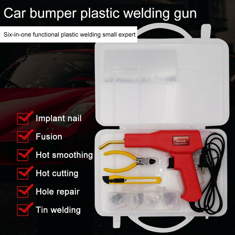 110V/220V Handy Plastics Welder Garage Tools Hot Stapler Machine Alloy Steel 50W Welding Equipment Car Repair Patching Tool 0.5A