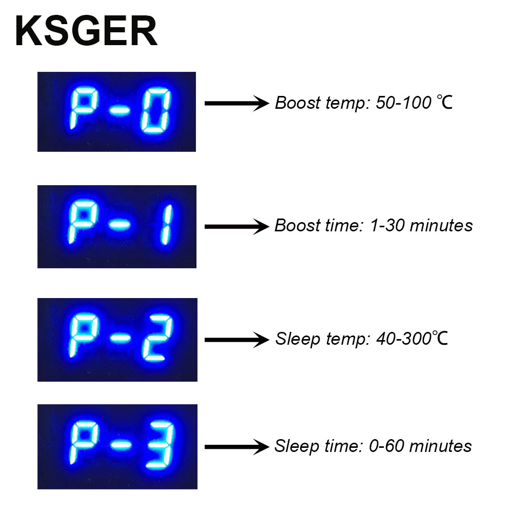 KSGER T12 Soldering Station STM32 Digital Controller Aluminum Alloy Case 907 Soldering Iron Handle Auto-sleep Boost T12 Tip
