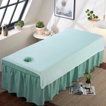 Beauty Salon Bedsheet Cosmetic Salon Sheets SPA Bed Table Cover Sheets Massage Treatment Beauty Bedsheet Soft Sheets with Hole