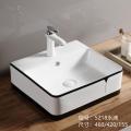 White Art Ceramic Basin Hand Bathroom Wash Basin