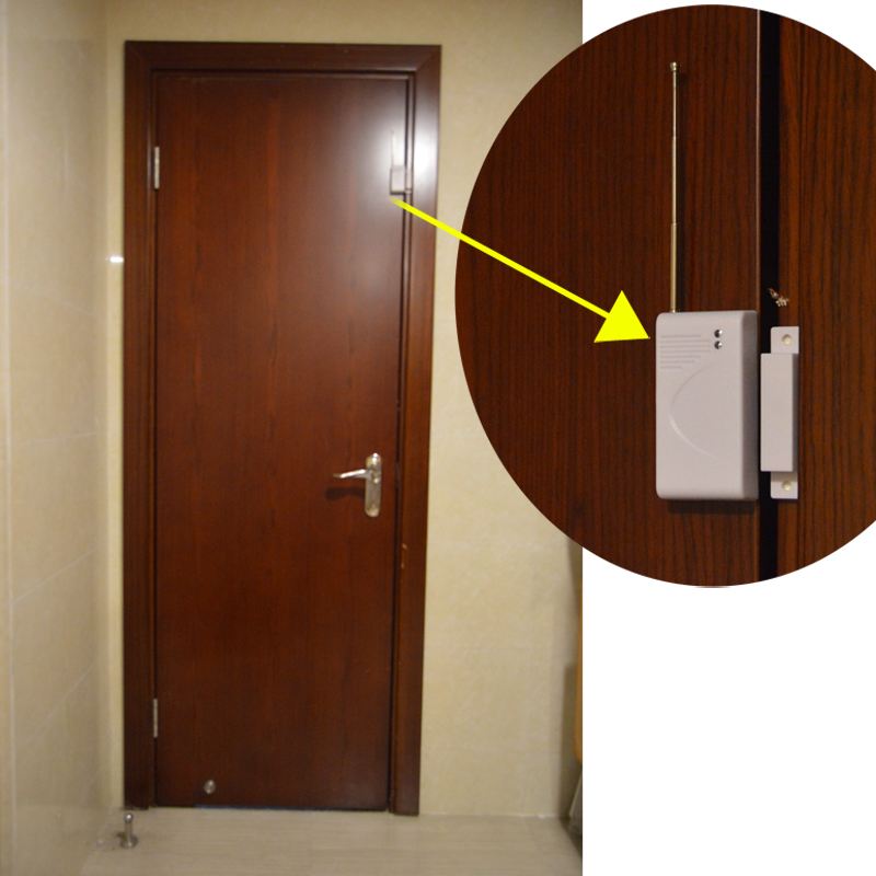 8 pieces of Wireless Door Window Detector, 433MHz Wireless Door Window Open Sensor Alarm For Home Burglar Alarm System