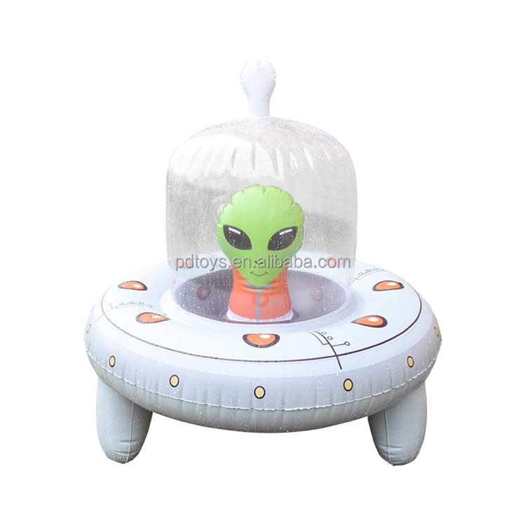 Wholesale Pvc Outdoor Inflatable Alien Spacecraft Spray Toys 2