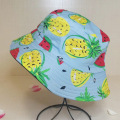 Banana Bucket Hat for Women Fresh Fruits Fisherman Hats Pineapple Watermelon Cotton Bucket Cap Bob Gorros Beach Travel Caps 2020