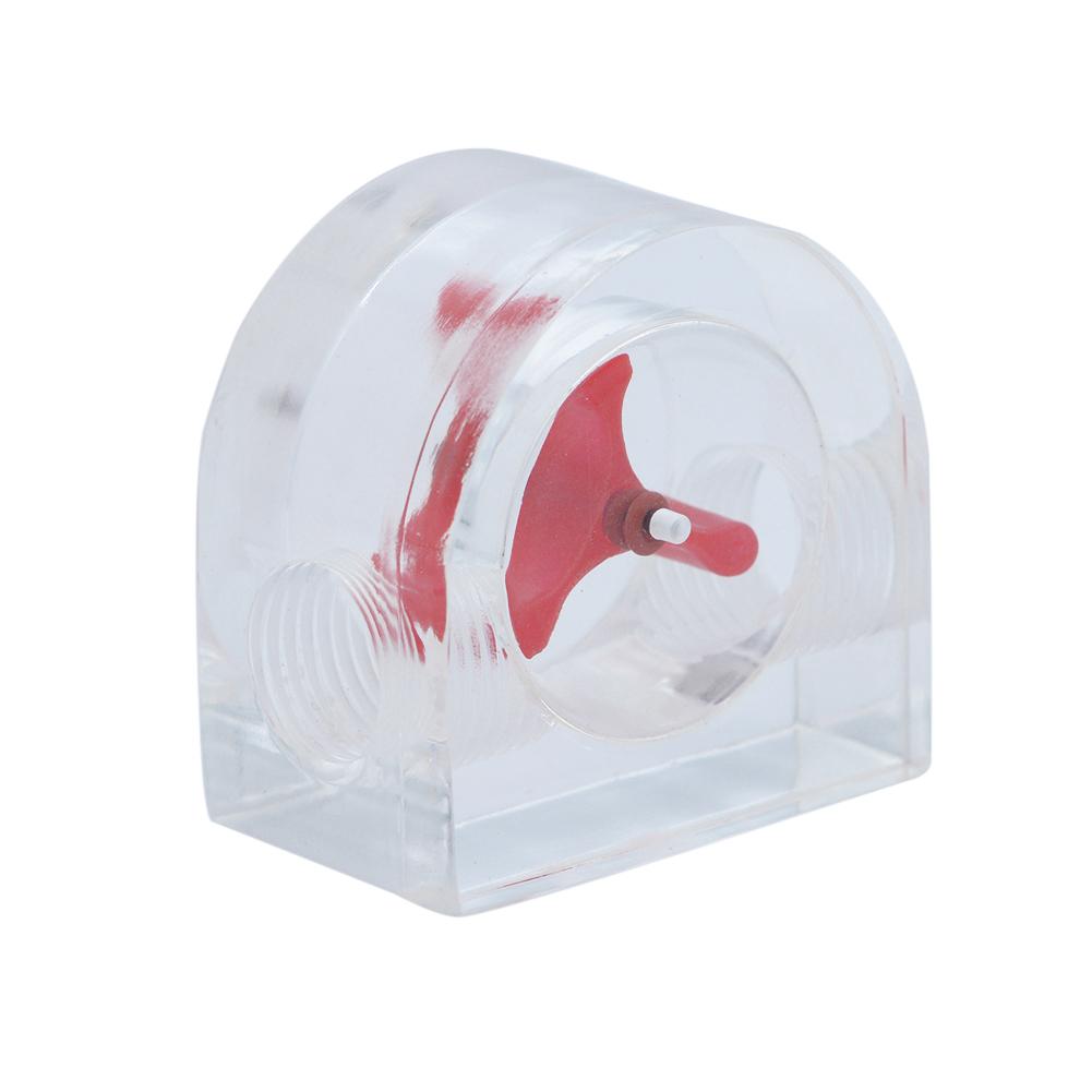 1pc Acrylic Semicircle 2 Way Flow Meter Indicator Port PC Computer Liquid Water Cooling System Accessory