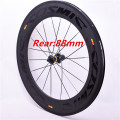 Road carbon bike wheels 700C 23mm 60 + 88mm width riveter Clincher cycling road bicycle Wheelset with basalt brake cosmic