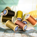 Roll Of 0.3mm polyamide fibre line Hand-woven embroidery thread Tassels Line 50M High strength 3 Strands Thread Khaki