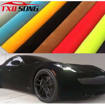 10/20/30/40/50X135CM Top Velvet Suede Fabric Material Car Wrap Sticker Self Adhesive Film For Auto Interior/Exterior Car Styling