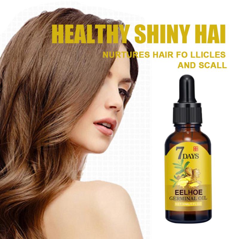 7-day Ginger Fast Hair Growth Serum Essential Oil Anti Preventing Hair Lose Liquid Damaged Hair Repair Growing Dropship TSLM1