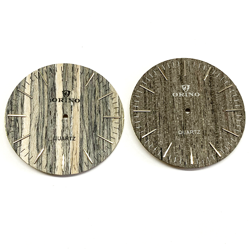 brass mental real wood watch dial