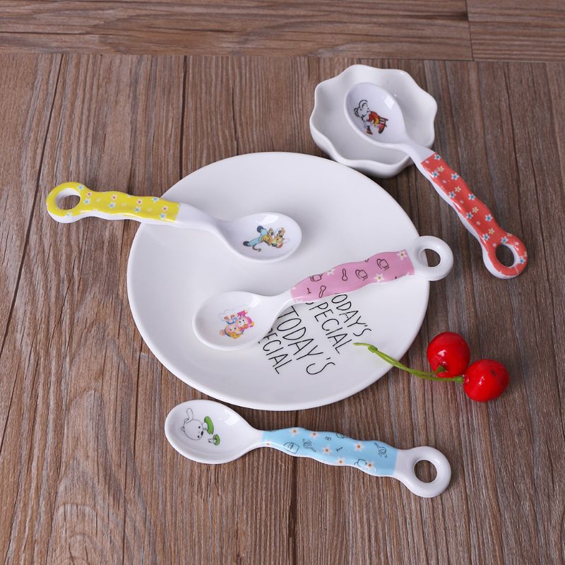 3pcs Baby Spoon Newborn Feeding Food Cutlery Spoons Dishes