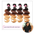 Brazilian Ombre Body Wave Human Hair Bundles 3 Tones Color 1B427 Ali Julia Colored Hair 16-26 Inches Ombre Human Hair Extensions