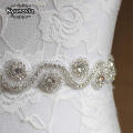 Kyunovia Crystal Wedding Belt Bridal Sash Rhinestone Sash Wedding Dress Sash Belt Crystal Rhinestone DIY Wedding Sash FB23