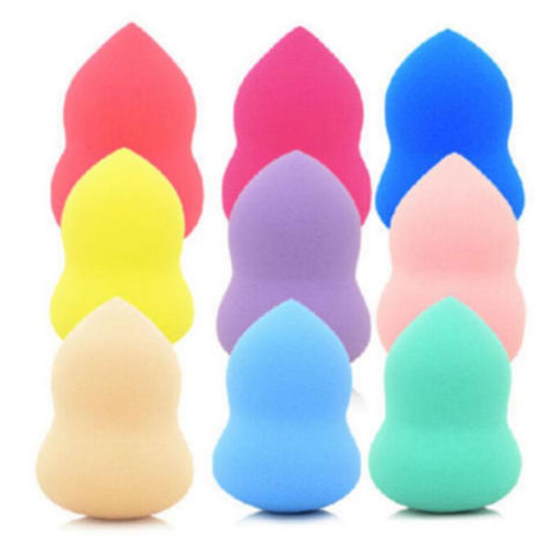 Random Color 1pc Soft Smooth Water Drop Shape Dry Wet Use Sponge Blending Face Liquid Foundation Concealer Cream Cosmetic Puff