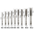 Hampton 3pcs HSS Hand Tap Set Right Hand Metric Thread Tap M2 M2.5 M3 M3.5 M4 M5 M6 M8 M10 M12 Screw Tap Drill Straight Plug Tap