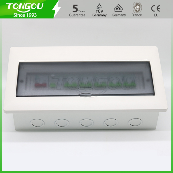 5 years warranty flush mounting 14 ways distribution consumer unit 63A 2P RCD circuit breaker protection