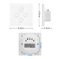 WiFi Smart Wall Light Switches Fan Switch Lamp Controller Touch Panel Wireless Tuya App Remote Control By Alexa Google Home