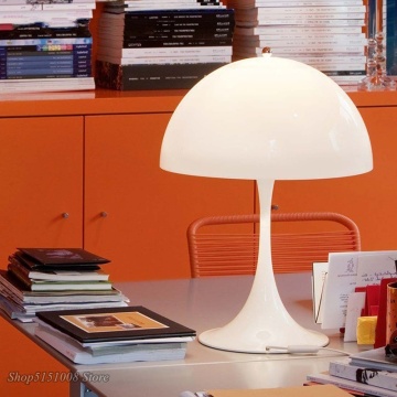 Modern Creative Mushroom Table Lamps White Table Lamp Luminaire Living Room Bedroom Bedside Panthella Table Light Decor Fixtures