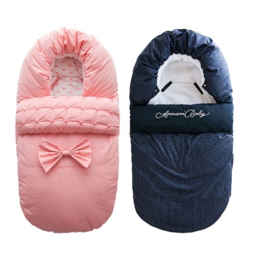 Baby Sleeping Bag Newborns Sleepsacks Blanket Envelope Bow Baby Outer Toddler Winter Warm Swaddle Stroller Wrap