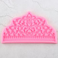 DIY Baroque Crown Silicone Mold Wedding Cupcake Topper Fondant Cake Decorating Tools Candy Jewelry Clay Chocolate Gumpaste Mould