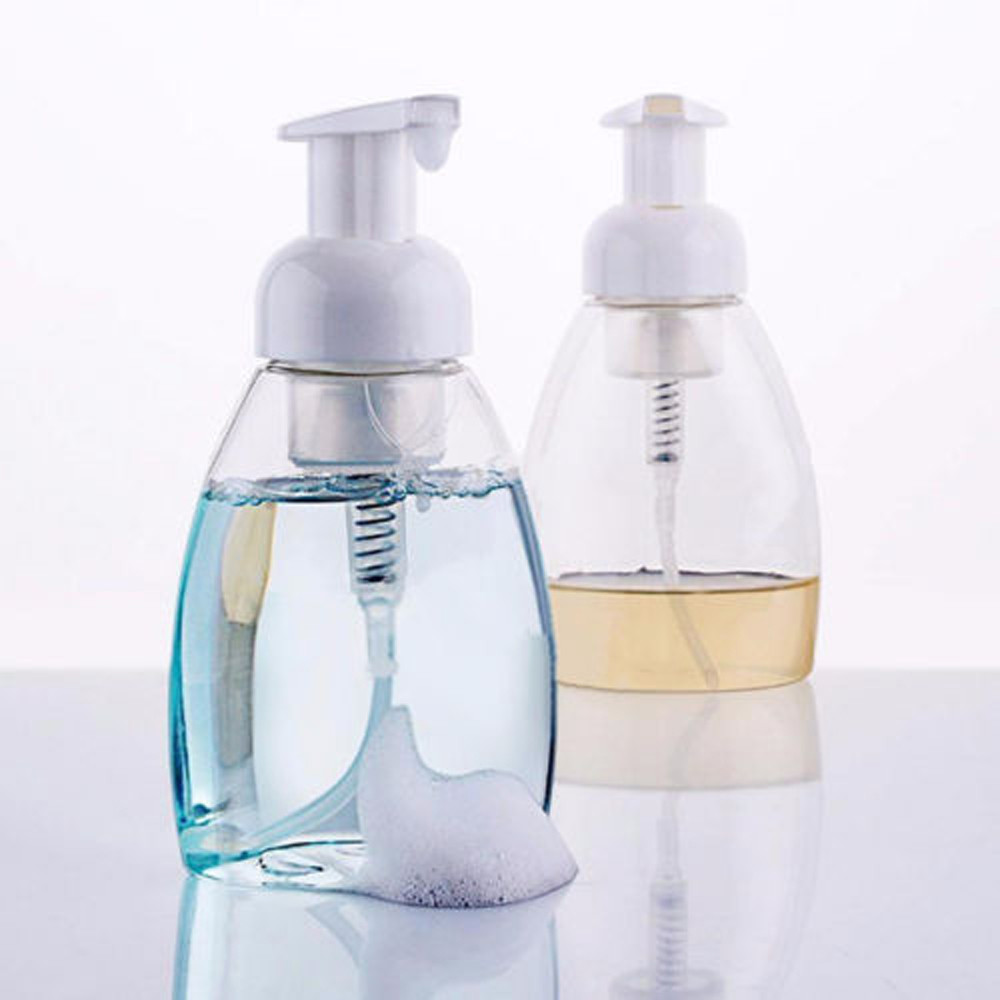 250ml Clear Foaming Bottle Liquid Soap Whipped Mousse Points Bottling Shampoo Lotion Shower Gel Foam Pump Bottles #T2P