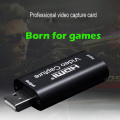 Portable USB2.0 Audio Video Capture Card HD 1 Way HDMI 1080P Mini Acquisition Adapter Card Converter for Computer Live Recording