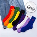 New Product Trend Autumn/Winter Cotton Hip Hop Happy Socks Personality Harajuku Dinosaur Grid Tide Socks Breathable Sox