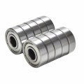 10PCS/lot Stainless Steel Skate Skateboard Wheels Silver Bearings ABEC 7 608ZZ Shafts Bearings Roller Scooter Ball Bearings