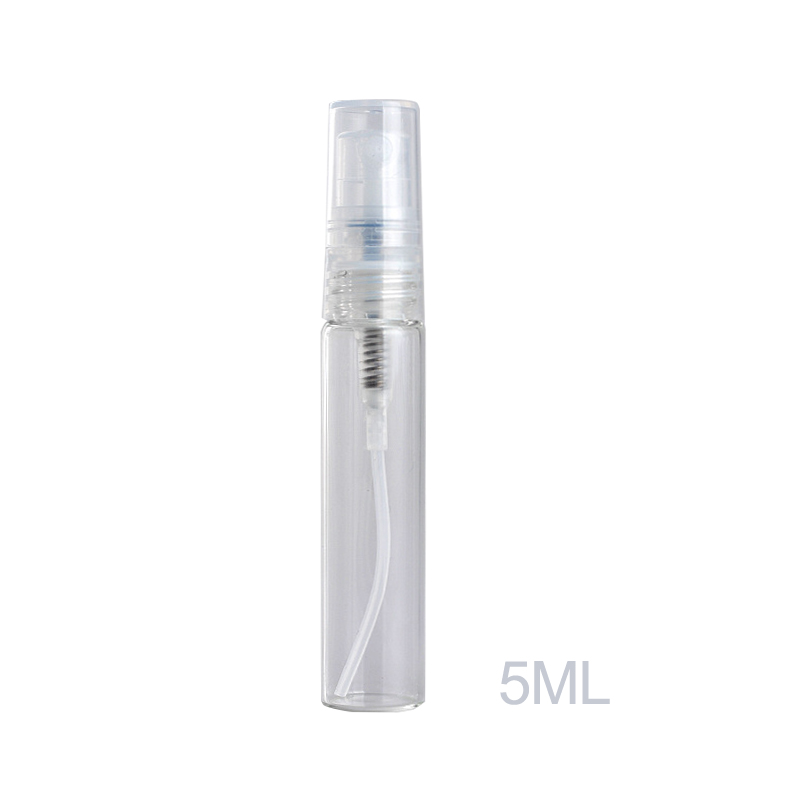 Portable 10PCS 5ml Mini Glass Empty Bottle Perfume Sprayer Clear Glass Container Travel Bottle Container Atomizer NEW