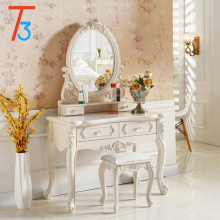 Custom Wood Furniture Vanity Dressing Table White