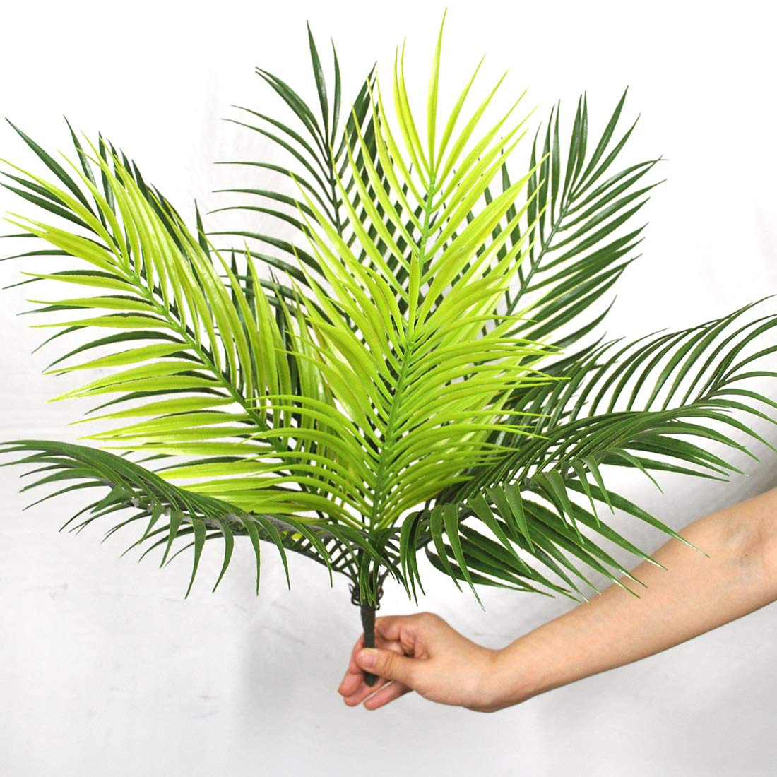 искусственные растения Artificial Palm Plants Plastic Potted Bonsai Leaves Garden Home Wedding Table Ornaments Decoration