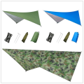 Outdoor Sun Shelter Camping Hammock with Mosquito Net and Flying Tent Portable Lightweight Nylon Hammocks with UV Tarp Shelter