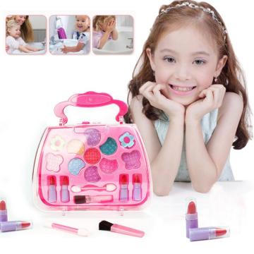 Girls Princess Makeup Set Toy Cosmetics Party Dressing Box Set Full Upgrade Safety Lipstick Simulation Table Make-Up Sets TSLM1