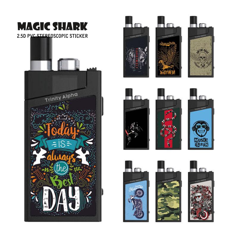 Skull Star War Motorcycle Military Snake Case Sticker Skin Film for Smok Trinity Alpha Vape Pod