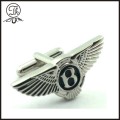 Eagle wing silver metal cuff link