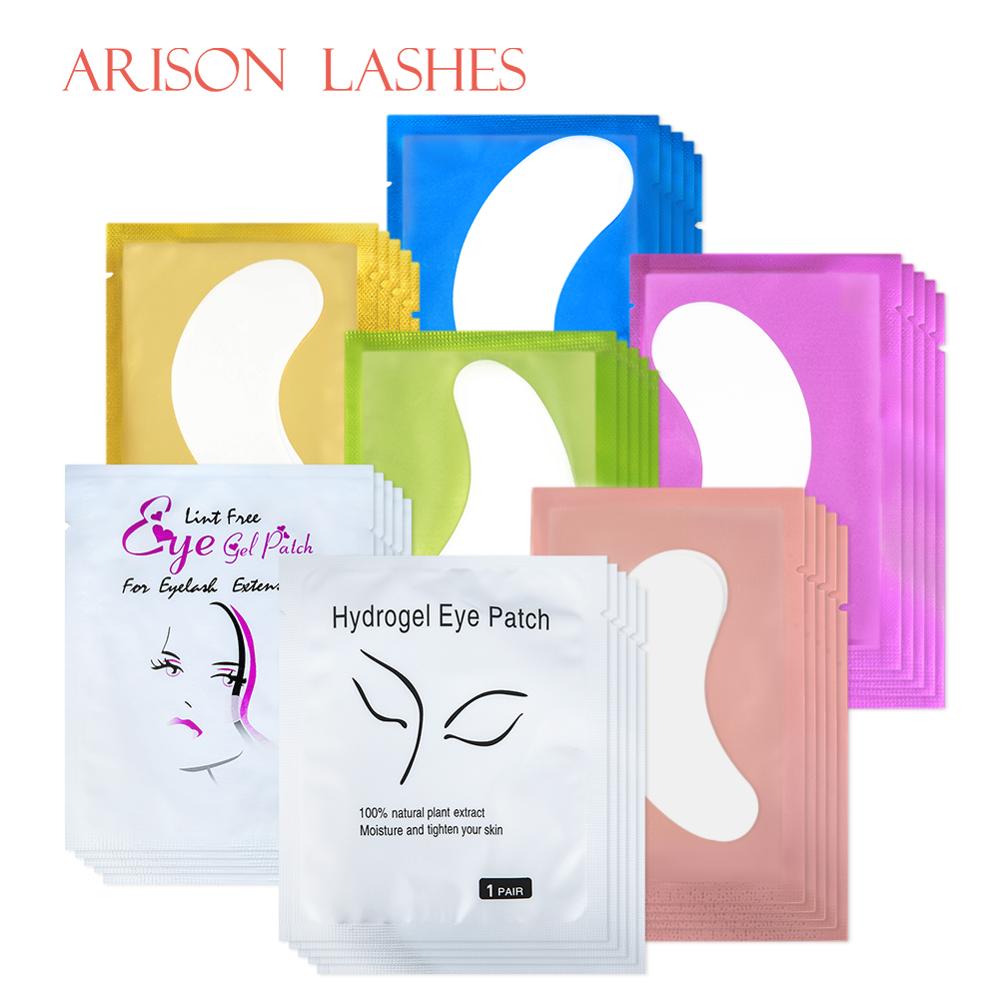 50/100 pairs Eyelash Extension Paper Patches Grafted Eye Stickers Eyelash Under Eye Pads Lint Free Hydrating Eye Paper Patches