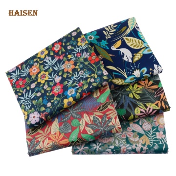 Floral Series Printed Twill Fabric Cloth For DIY Sewing Girl&Women's Quilting Bedsheet Clothes Skirt Textile Material Half Meter