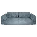 Imported frosted leather grey BAXTER sofa