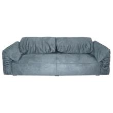 Imported frosted leather grey BAXTER sofa