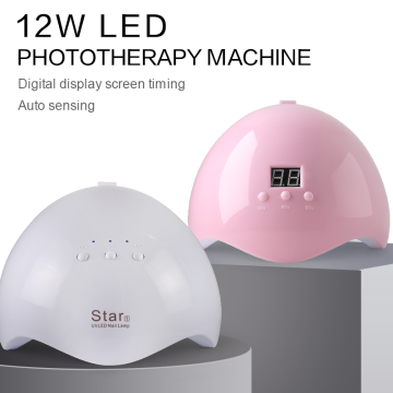 Clou Beaute 12W Nail Lamp UV LED Lamp Manicure Dryer Gel Nail Polish Curing Auto Sensor Apparatus Tools 30/60/99s Drying Lamp