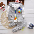 Boys Clothing Sets Children Fashion Donald Duck Baby boy T-shirt Vest Coat And Pants Suit 3pcs Outfits Mickey Kids Sport Suit