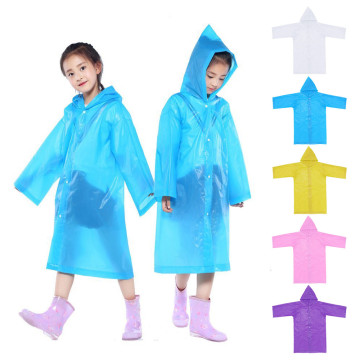 2019 New Waterproof Kids Portable Reusable Raincoats Children 6-12 Years Old Rain Ponchos Coat Rainwear Rainsuit Poncho PP3