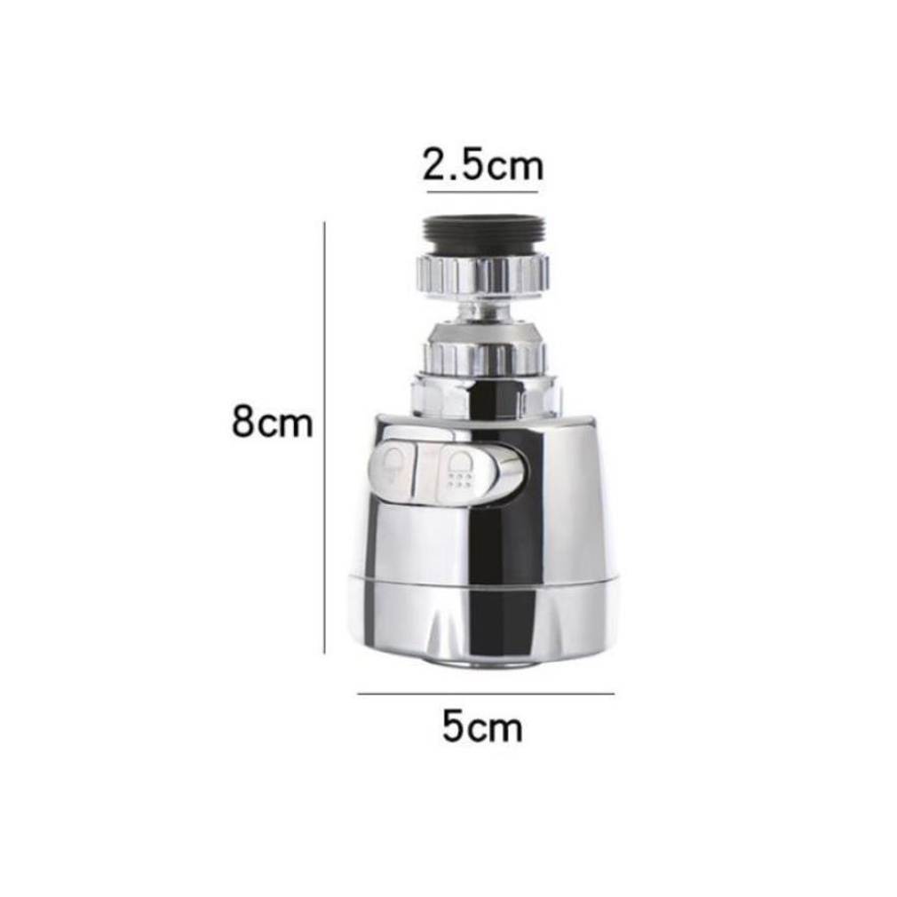 Faucet Filter Nozzle Stanless Steel&ABS Rotatable Water Saving Splash-proof Universal Kitchen Shower Extension Device