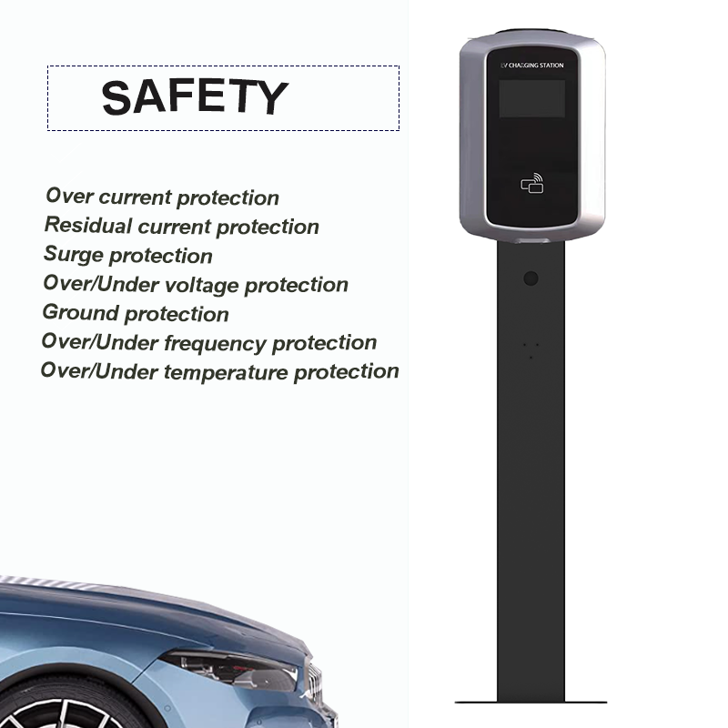 22kW AC Wall Mounted EV Charging Pile