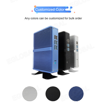 2019 Eglobal Fanless Barebone Mini Pc Core i5 5200u / i7 5500Uu / i5 6200u Win10 minipc Desktop Computer 4K HTPC minipc Nuc