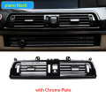 RHD Right handle Drive Front Row Wind Left Center Right Air Conditioning Vent Outlet Panel Chrome Plate For BMW 5 Series F10 F18