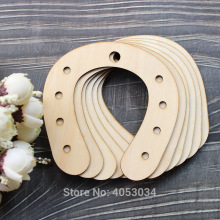 Wooden Horse Shoe Craft Shapes Plywood Wedding Decoration Animal Farm